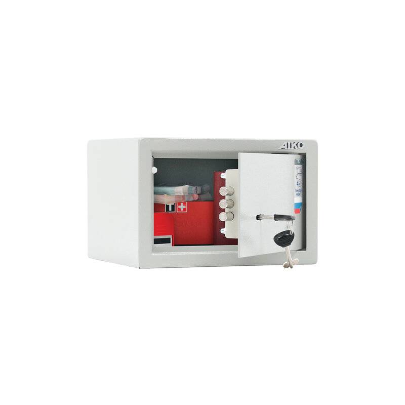Сейф мебельный AIKO "Т17", 170х260х230 мм, 3,7 кг, ключевой замок, крепление к стене главное фото