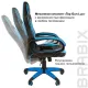Игровое кресло  "Blaze GM-162", TW/экокожа, черное/голубое, 532578, 7083506. Фото товара с разных ракурсов.
