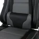 Игровое кресло  "GT Racer GM-100", две подушки, экокожа, черное/серое, 531926. Фото товара с разных ракурсов.