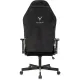 Кресло игровое Knight N1 Fabric черный Light-20 с подголов. крестов. металл. Фото товара с разных ракурсов.